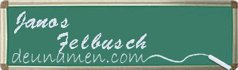Janos Felbusch Visitenkarte